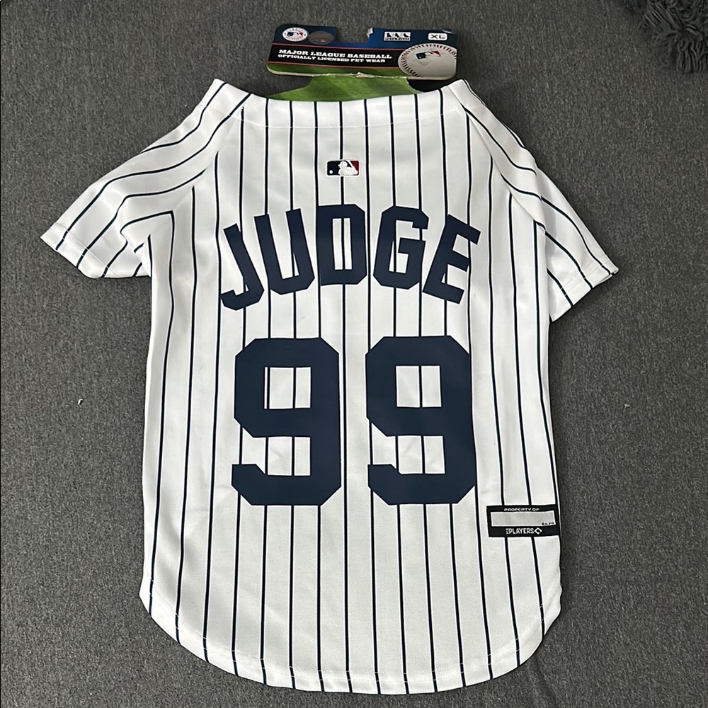 MLB Dog Jersey - White and Blue